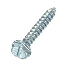 The Hillman Group 41020 Hex Washer Head Slotted Sheet Metal Screw, 10-Inch x 1-Inch, 50-Pack