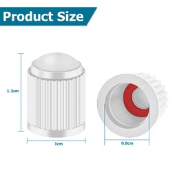CGEAMDY Pack of 30 Valve Caps Car, Bicycle Valve Caps with Seal, Universal Tyre Valve Cover, Plastic Tyre Valve Cover, Stable Tyre Pressure for Car, SUV, Motorcycle (White)