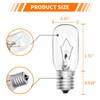 Belleone 2pcs Microwave Bulb WB36X10003-130V 40W Oven Light Bulb Compatible