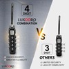 LUXOORO Tool-Less TSA Approved Luggage Lock with Alert Indicator, 4-Digit