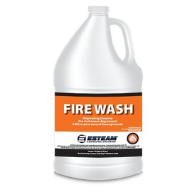 ESTEAM Fire Wash HD, Degreasing Prespray, Removes Oily Soils including Soot from a variety of Soft or Hard Surfaces including Polyester Carpet, Concrete, Tile & Grout, Masonry, etc, 1 Gallon