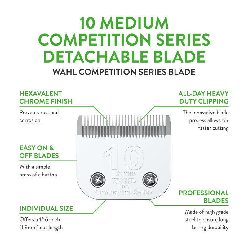WAHL Professional Animal 10 Medium Competition Series Detachable Blade with