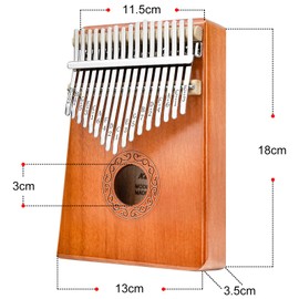 Thumb Piano Kalimba Instrument Buy Marimba 17 Keys Key Calimba Kanun Instrument Children Musical Instruments Adults with Protective Case and Accessories