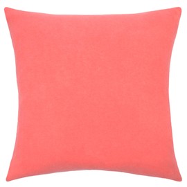 Zoeppritz 702291-235-50x50 Soft Fleece Cushion Cover with Distinctive Cashmere Handfeel, Colour: 235 Coral, Easy Care, Suitable for Allergy Sufferers, Dimensions: 50 x 50 cm
