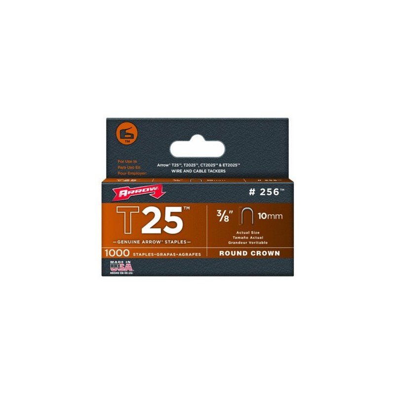 Arrow Fastener 256 grapas T25 de 3/8"