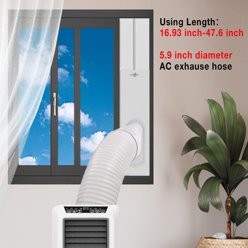 HOXHA Air Conditioner Window Vent Kit Universal Adjustable Window Kit