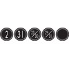 Teacher Created Resources Calendar Days, Black/White Crazy Circles (4878)
