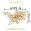 CASDRE Rhinestone Wedding Hair Clip Sparkly Crystal Bridal Hair Barrette