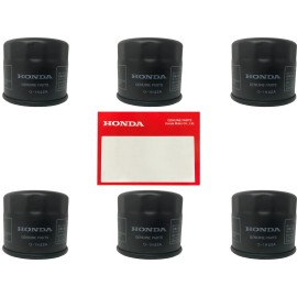 Honda 6 Pack Honda OEM Oil Filter 15410-MFJ-D02 replaces (15410-MFJ-D01
