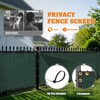 DAWNOVO 4' x 12' Privacy Fence Screen with Brass Grommets