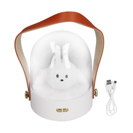 Portable Music Night Light Bedroom Desktop Cute Cartoon Lamp Three Levels Brightness Adjustment USB Rechargeable Lamp