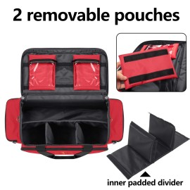 Trunab Emergency Responder Trauma Bag Empty, Professional First Aid Kits Stor...