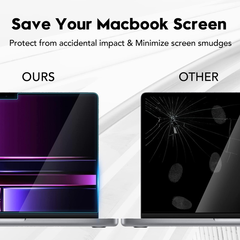 XinWoTuo Tempered Glass Screen Protector for MacBook Pro 14.2'' M2