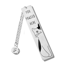Cat Lover Book Marks Women Men Cat Themed Gifts for Book Lovers Bookworm Christmas Birthday Gifts for Coworker Best Friend Bookish Reading Accessories Gift Pet Owner Writer Bookmark