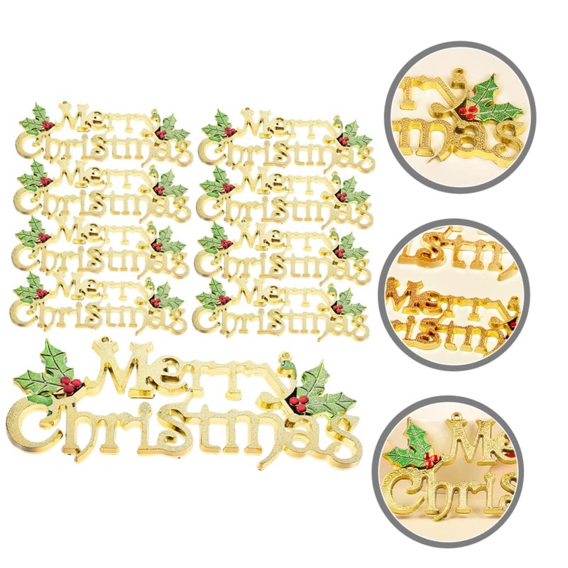 FUNOMOCYA 20pcs Christmas Snowflake Door Hanger Decorations Baubles Xmas Tree
