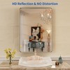 WEER 22X30 Inch Brushed Nickel Bathroom Mirror, Brushed Silver Metal