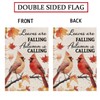Fall Garden Flag Cardinal Flags Leaves Are Falling Autumn Is