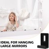 BAGTeck 6Pcs Metal Mirror Clips, Mirror Hanging Kit, 1/2" Wide