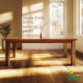 Livos Kunos 244, Natural Wood Oil, Interior Stain and Finish, High Coverage, Easy to Apply, Plant Based, Linseed Oil, Furniture & Flooring Hardwax Oil, Made in Germany (250mL, 002 - Clear)