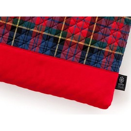 COLORFUL CANDY STYLE N3880700 Girls Cushion for Chairs, Stylish, Zabuton, Quilting, Tartan, Red