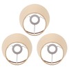 MUNEFE 3pcs Small Lamp Shade, Cloth Lampshade, Fabric Lampshade Clip