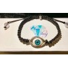 CharBling Evil Eye Protection Shamballa Adjustable Bracelet Unisex-0014