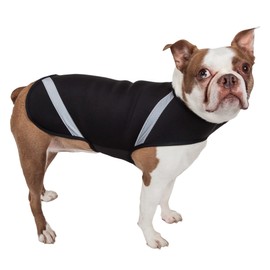 Pet Life Extreme Softshell Neoprene Dog Coat - Dog Jacket with Reflective Taping and Dog Rash Guard Protection for Small Medium Large Dogs