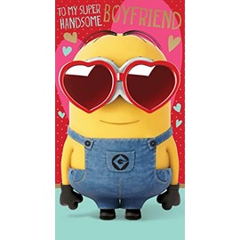Despicable Me Valentines Day Card, to My Handsome Boyfriend