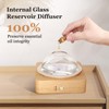 Lecdura Glass Essential Oil Diffuser with Glass Reservoir & Wood