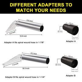 Nopwer Nopwer Carpet Vac Extractor Attachment-Tool - Cleaning Vacuum Clear Upholstery Car Detailing Turn Shop Vac into an Extractor (Large)