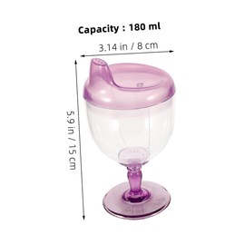 Ciieeo 2pcs Shatterproof Training Cup for Boys and Girls Ergonomic Design Juice Goblet Cup for Toddlers Easy to Clean Fun Drinking