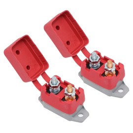 Tiooka 50 Amp Automatic Reset Circuit Breaker 2Pcs 12V-28V DC Circuit Breaker with Cover Stud for Bolt Automotive Breaker