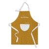 Grafik-Werkstatt Cooking Apron with Funny Saying Small Sweet Tooth, Brown