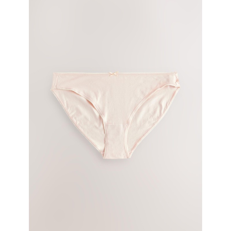 NEXT Pack of 5 High Leg Briefs, Pastel Rose Nude,