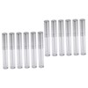 Ipetboom 12pcs Silver Lip Gloss Tubes Applicators for Travel Refillable