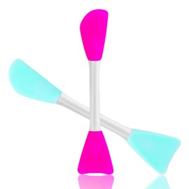 RamPula Mask Applicator Silicone Face Brush Face Mud Cream,Clay Mask,DIY,Modeling Mask Brushes DIY Mud Mixing Spatula Double-end Handheld Scoop Skin Care Make up Foundation Gel Cosmetic Tool