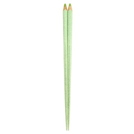アオバ 箸 食洗機対応 天然木 色えんぴつ プリティ 黄緑 22.5cm
