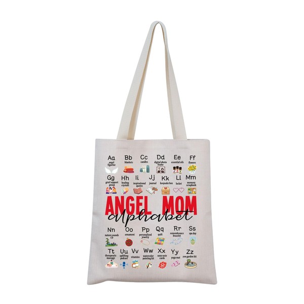 Angel Mom Alphabet Tote Bag Bereaved Mom Gift Infant Loss