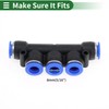 HOPESPANNER Push to Connect Air Fittings 5/16" Five Way Air