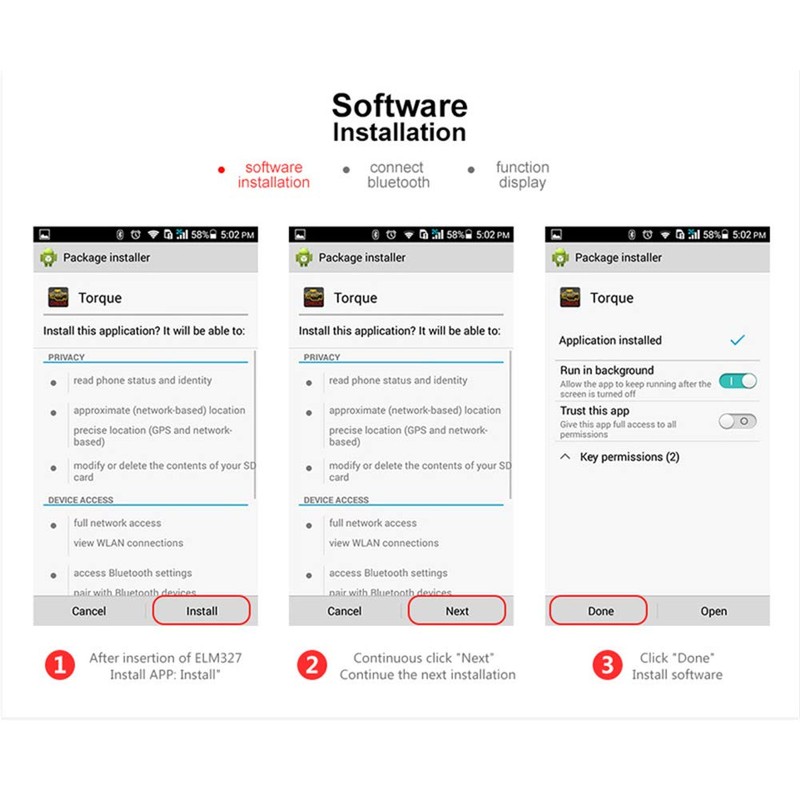 Launchh Mini ELM327 Interfaz V2.1 OBDII OBD2 Bluetooth Auto Diagnóstico