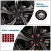 AuMoHall 19mm Car Wheel Hub Lugs Nuts Bolts Cover Protective