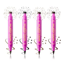 CAKAILA 2-in-1 Dual Ended Freckle Stamp Eyeliner Pen,Natural Lifelike Freckle Makeup Pen,Waterproof Fake Freckles Stain Marker,Freckle Pencil Face Decoration (Brown)