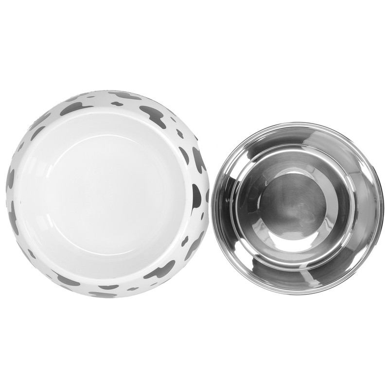 Dog Food and Water Bowl AntiSlip Base Stainless Steel Pet