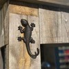 Dulton Iron Parts Lizard Hook, Antique Black, Height 7.1 x