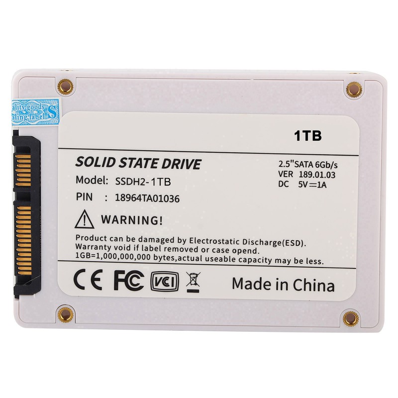 BU KING 2.5in Drive White High Speed Plastic Hard Disk