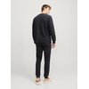 JACK & JONES Solid Lounge Top & Bottom Set-Black-Small