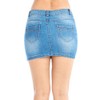 Khanomak - Faldas Vaqueras para Mujer (5 Bolsillos), Azul, XL