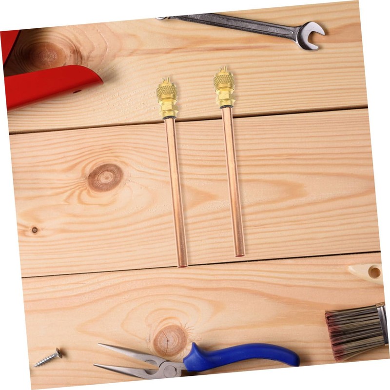 KICHOUSE 5pcs Copper Charging Kit for Fridge Service Access Valves