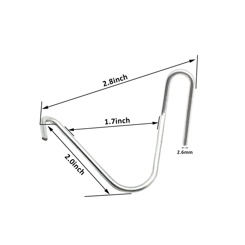 T-Post Clips Galvanized Steel Fence Clips 250 PCS 10 Gauge