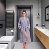 Luxurious Robe Soft Absorbent Lightweight Long Kimono Waffle Spa Bathrobe
